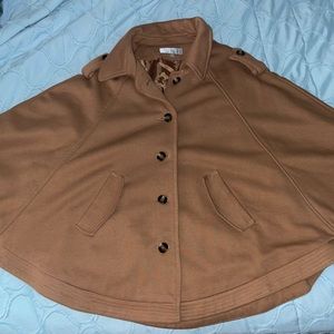 Camel cape jacket